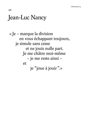 Jean-Luc Nancy - Jouis Anniversaire
